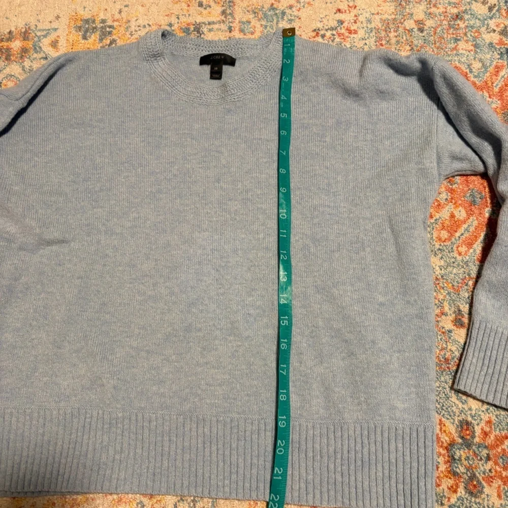 J.Crew wool baby blue crewneck sweater